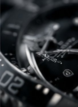 Steel sports watch on its bracelet